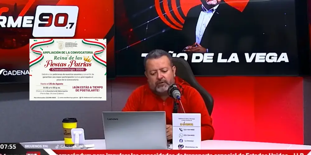 Amplían inscripciones para Reina de Fiestas Patrias en Cuautlancingo
