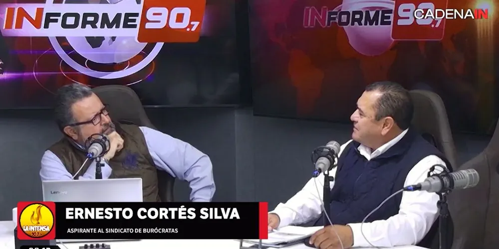 “El círculo blanco va solo”: Ernesto Cortés formaliza candidatura al Sindicato de Burócratas