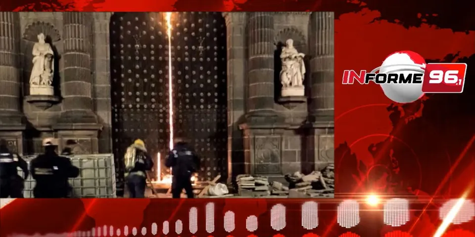 Detienen a hombre presuntamente vinculado con incendio en la Catedral de Puebla