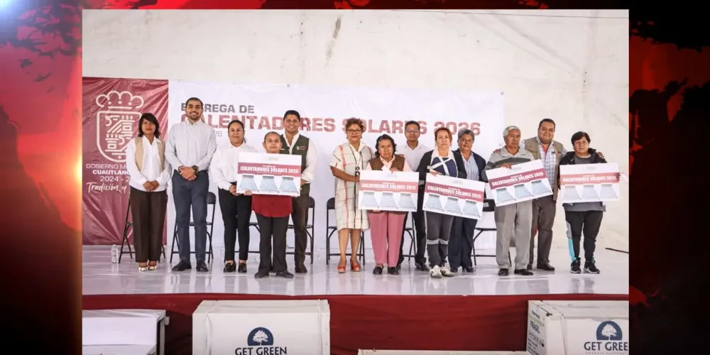 Cuautlancingo supera los mil 300 calentadores solares entregados